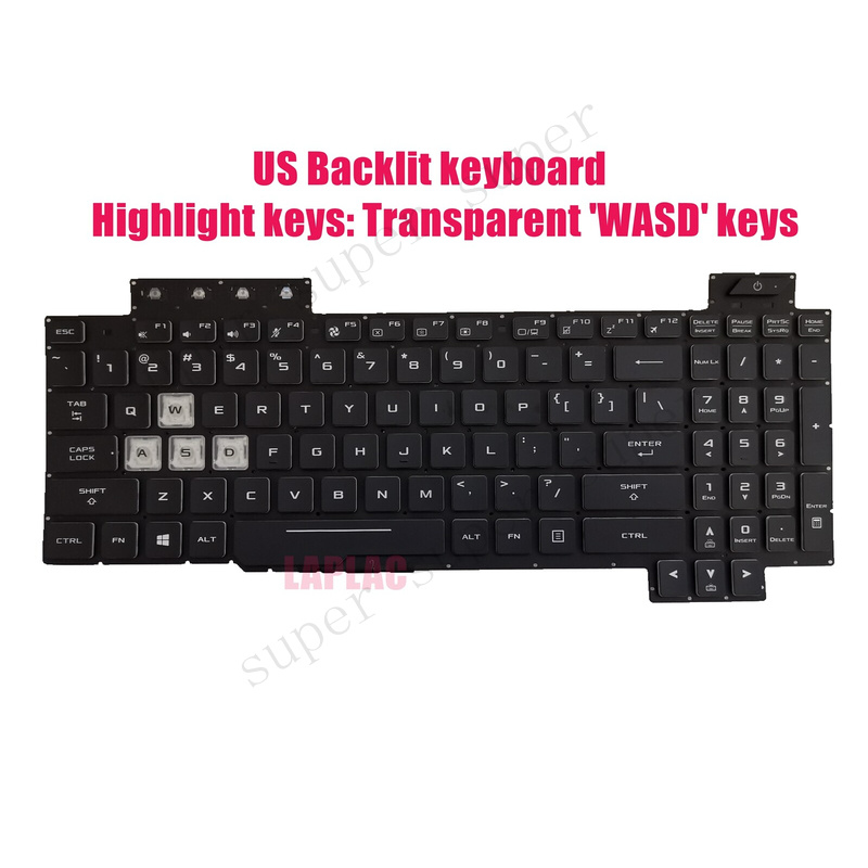 Gaming Keyboard Backlit - SSS+ US Backlit keyboard for ASUS