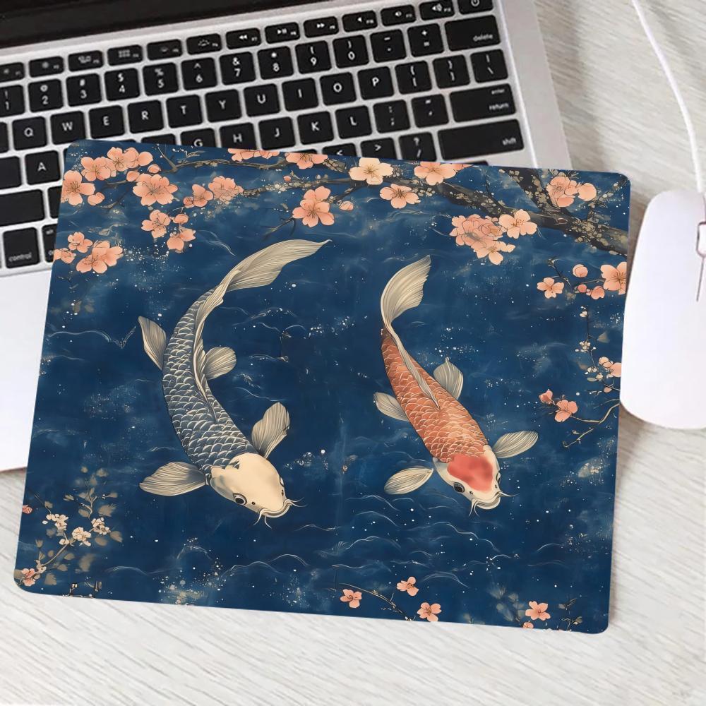 Gaming Keyboard Blue - Koi Fish Red and Blue Mouse