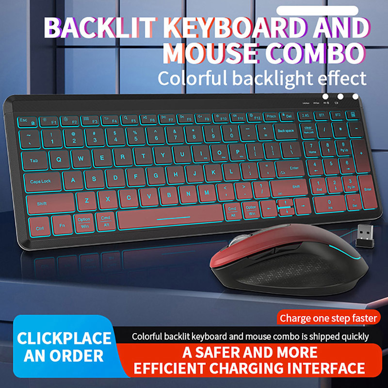 RGB Backlit Silent Wireless Ke - Gaming Keyboard And Mouse For Xbox review and price
