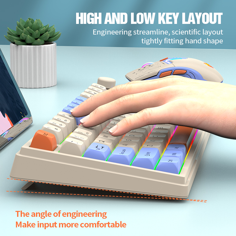 Dual-Mode 2.4G Bluetooth Wirel - Gaming Keyboard Bundle review and price