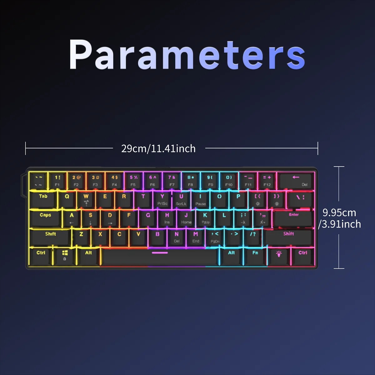 AJAZZ NK61 Wired Mechanical Ke - Gaming Keyboard Thocky review and price