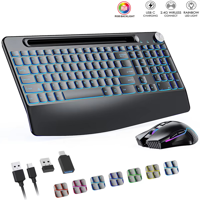 2.4G&Type-C Wireless Keyboard  - Gaming Keyboard Types review and price