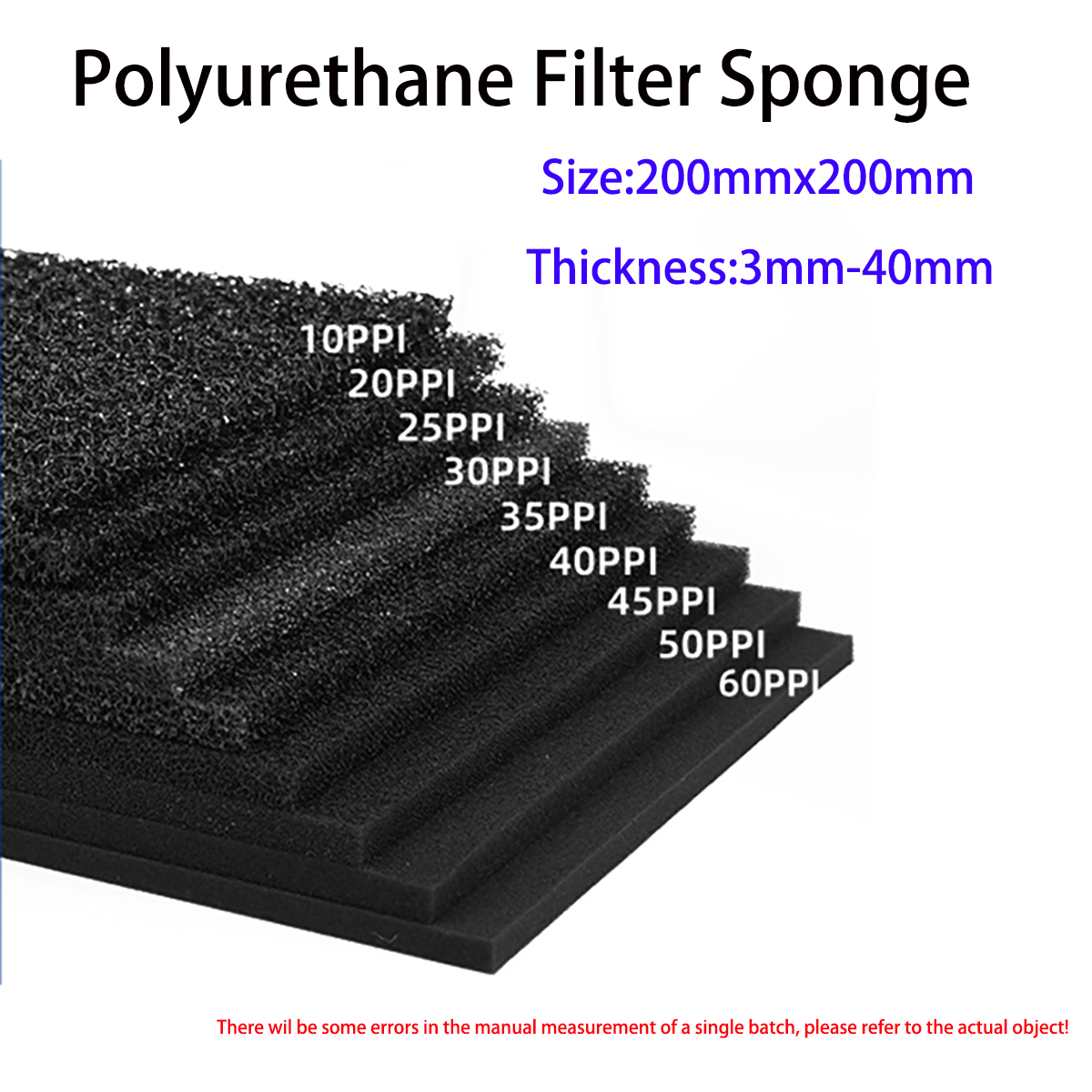 200x200mm  Dustproof Flame Ret - Polyurethane Foam Sheet review and price