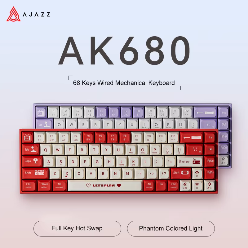 AJAZZ AK680 65% Wired Gaming M - Gaming Keyboard Thocky review and price