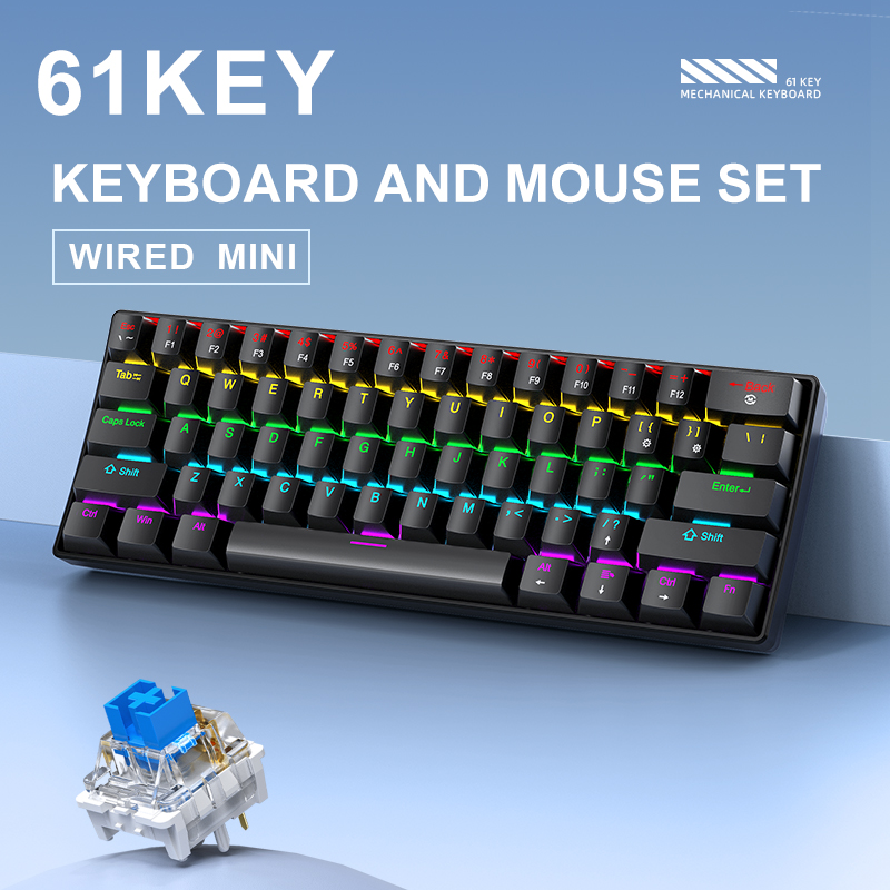 APAYADO K61 Mini Mechanical Ke - Gaming Keyboard Blue review and price