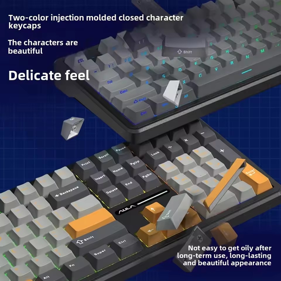 AULA F108 Pro Gaming Mechanica - Gaming Keyboard Blue review and price