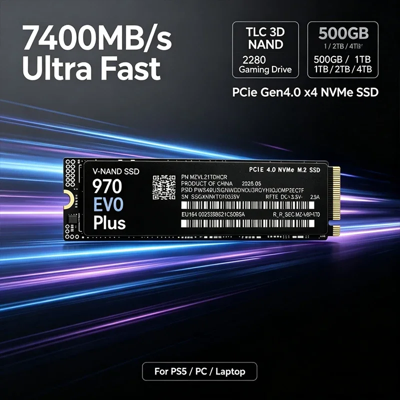 7400MB/s M.2 NVMe SSD 970 EVO  - Samsung Ssd 980 Pro review and price