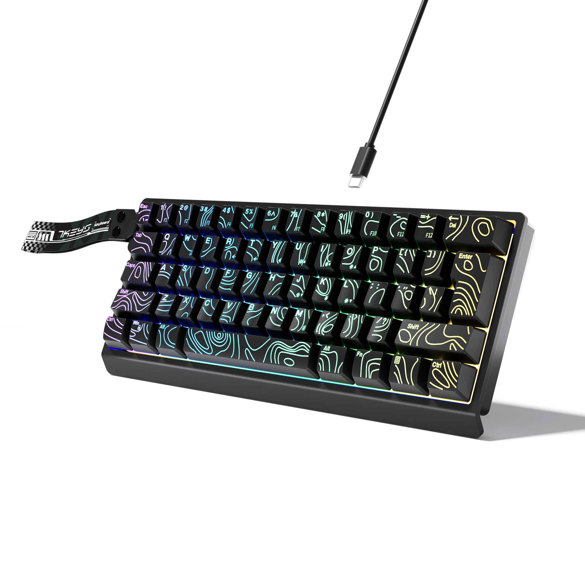 60% Compact Wired Keyboard wit - Gaming Keyboard Thocky review and price