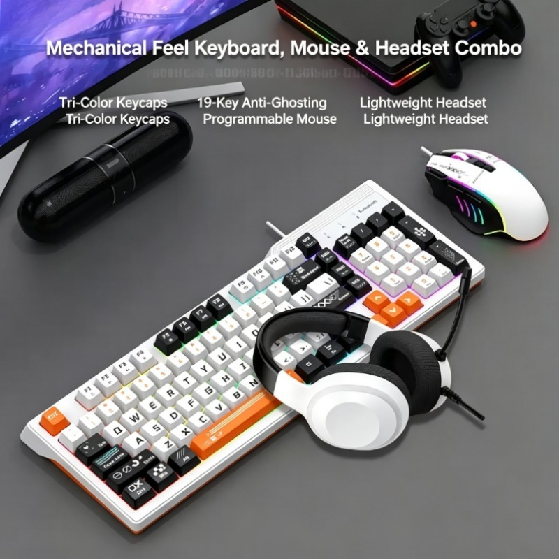 K8pro 3 In 1 Gaming Combo Wire - Gaming Keyboard Mouse And Headset Combo review and price