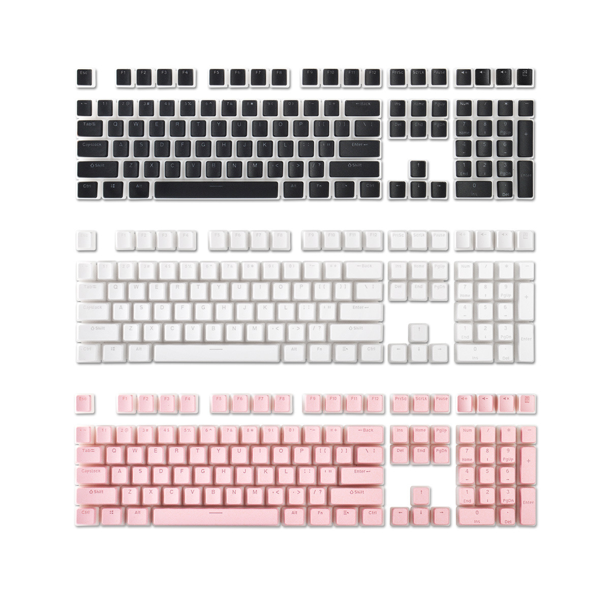 129 Keys Pudding Keycaps OEM P - Gaming Keyboard Thocky review and price