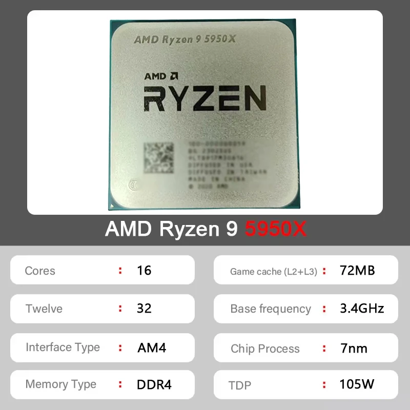 AMD Ryzen 9 5950X Zen3 AM4 Tra - Amd Cpu Ryzen 9 review and price
