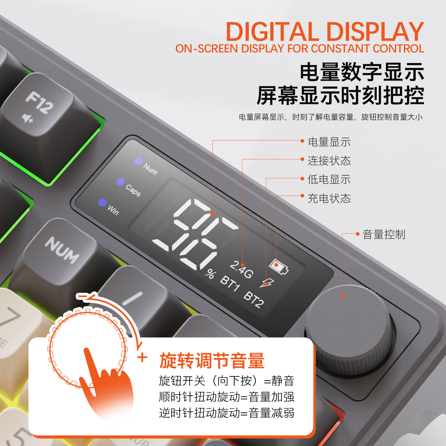 Hot Free Wolf T96 Wireless Dua - Gaming Keyboard Wireless review and price