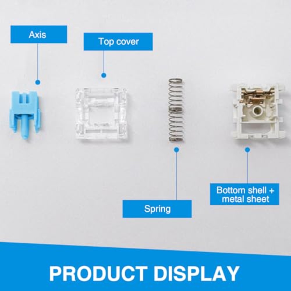 108PCS Blue Tactile Mechanical - Keyboard Gaming Blue Switch review and price