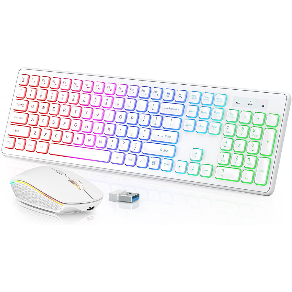 Backlit Wireless Keyboard and  - Gaming Keyboard Bundle review and price