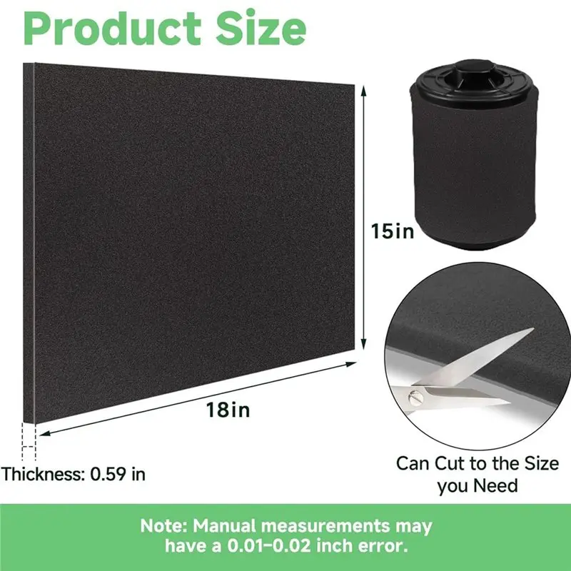 2PCS Air Filter Foam Sheet 60  - Polyurethane Foam Sheet review and price